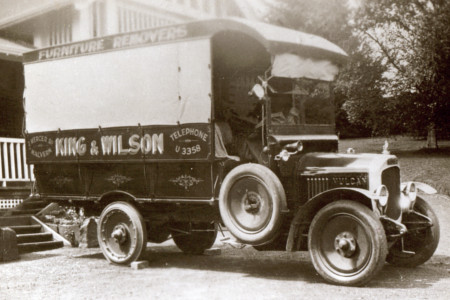 old king and wilson branded moving truck