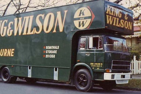 1970s king and wilson moving truck